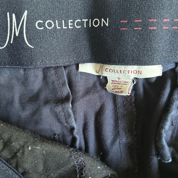 Women’s JM Collection Navy Blue Pants - Size 8 - Picture 3 of 4